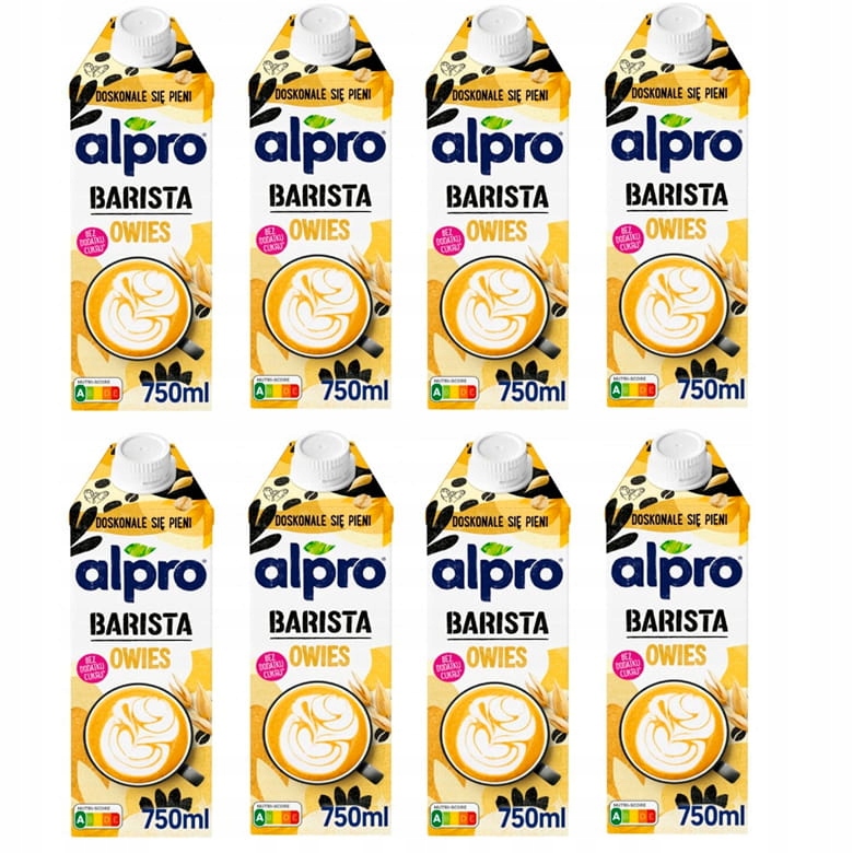 Alpro Barista na kávu Ovesný nápoj bez cukru 8 x 750 ml