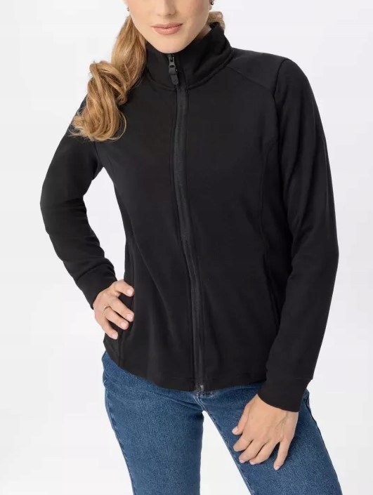 Dámská Fleecová Mikina Se Stojáčkem Slim Fit Černá Volcano F-moya L