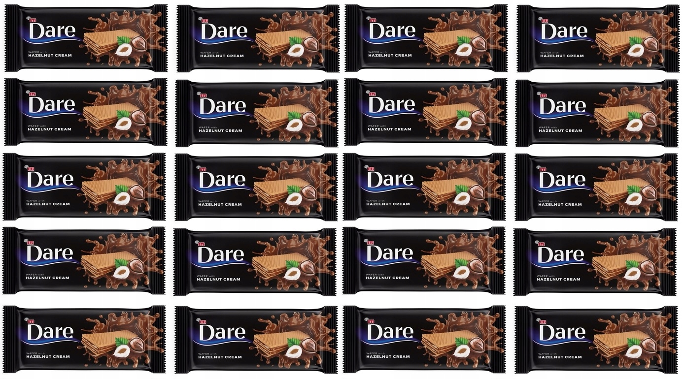 Levně 20 x 142 g Dare Oplatky s krémem z lískových oříšků Karton