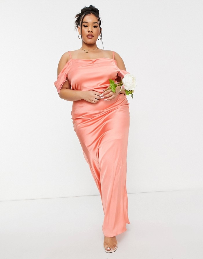 &OS SATYNOWA MAXI SUKIENKA (46) Cechy dodatkowe brak