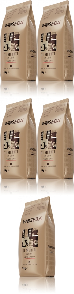 Woseba Ti Meriti Crema Aroma 1kg kawa ziarnista x5