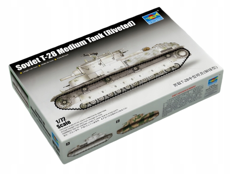 Trumpeter 07151 Sovětský střední tank T-28 (nýtovaný) 1:72