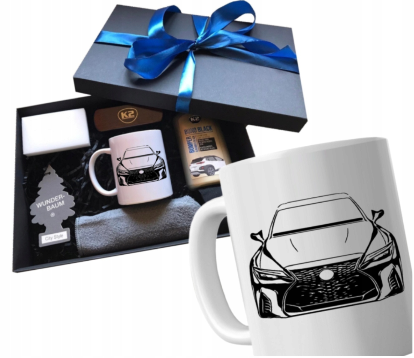 Dárek hrnek pro řidiče auta Lexus sada pro kluka motomania box