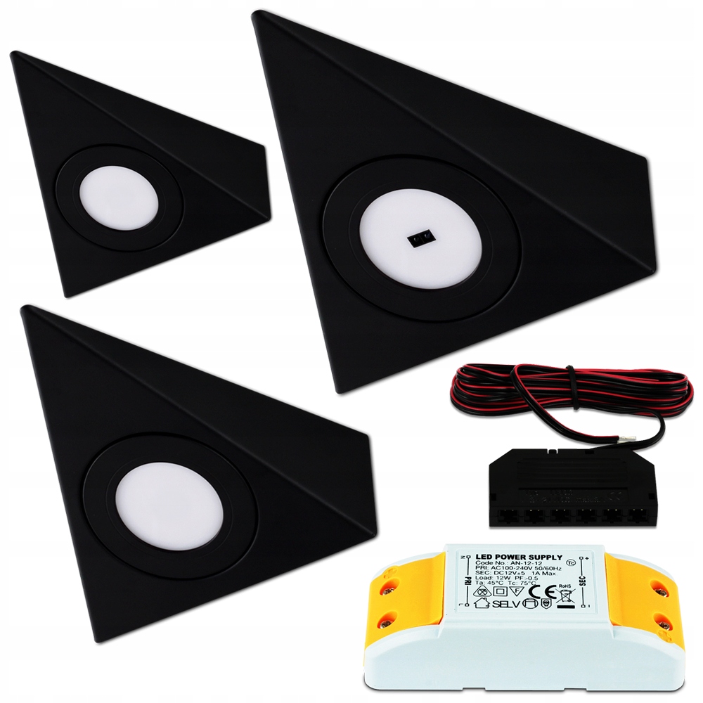 

Kpl 2x+1x Lampa Podszafkowa Nad Blat Z Czujnikiem