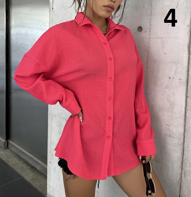 ELEGANCKA MODNA KOSZULA DAMSKA BLUZKA KOLORY M Kolekcja Całoroczna