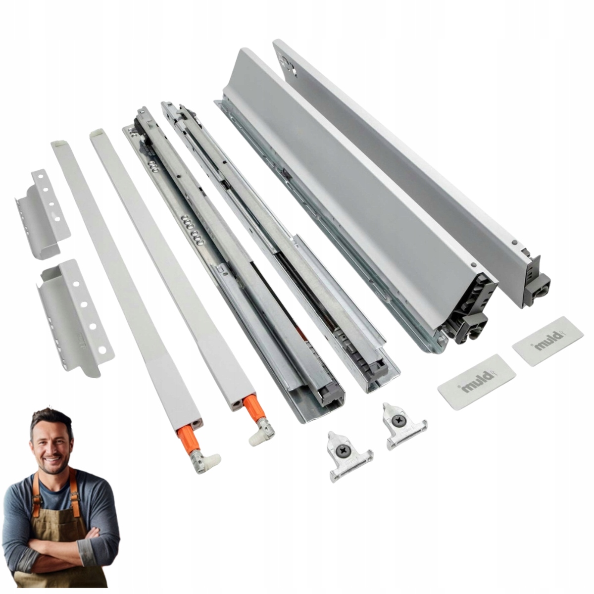 Zásuvka Blum Tandembox Antaro 550 mm Stredná 167 mm Nosnosť 35 kg Šedá