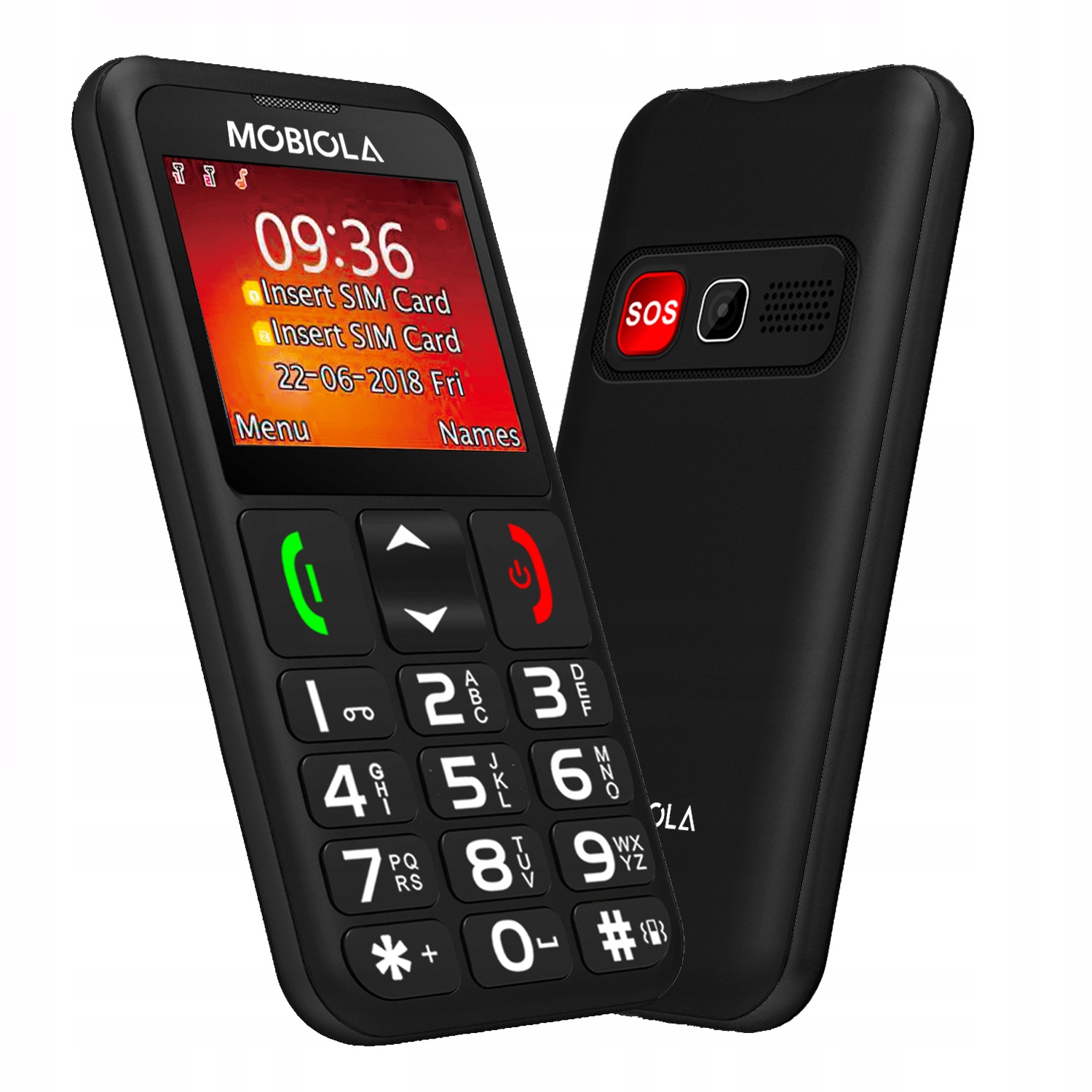 Telefon Pro Seniora Starší Osoby Velká Tlačítka Sos Hlasitá Nabíjecí Stanice