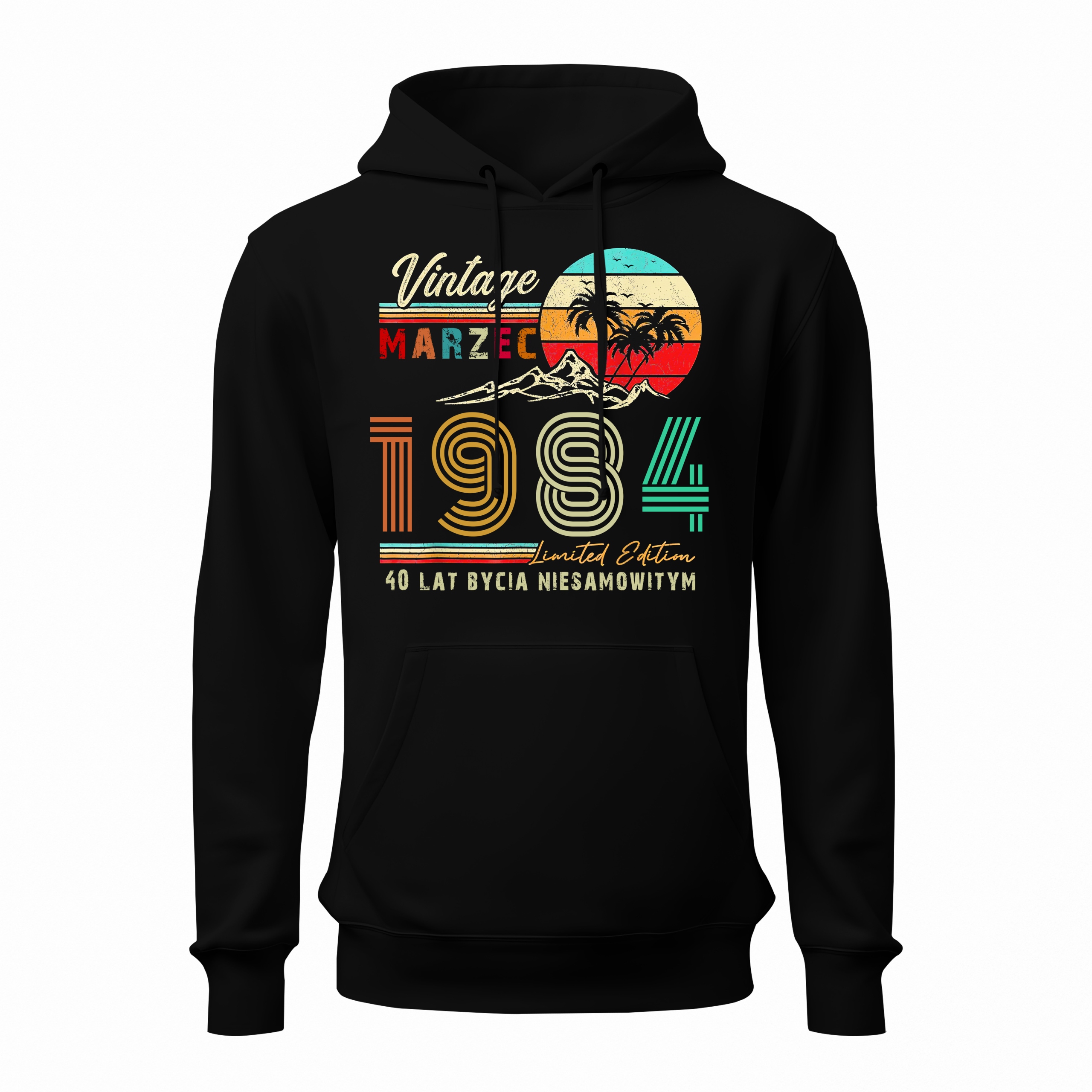 Pánská mikina klokanka k narozeninám s libovolným rokem Vintage Potisk Bonus