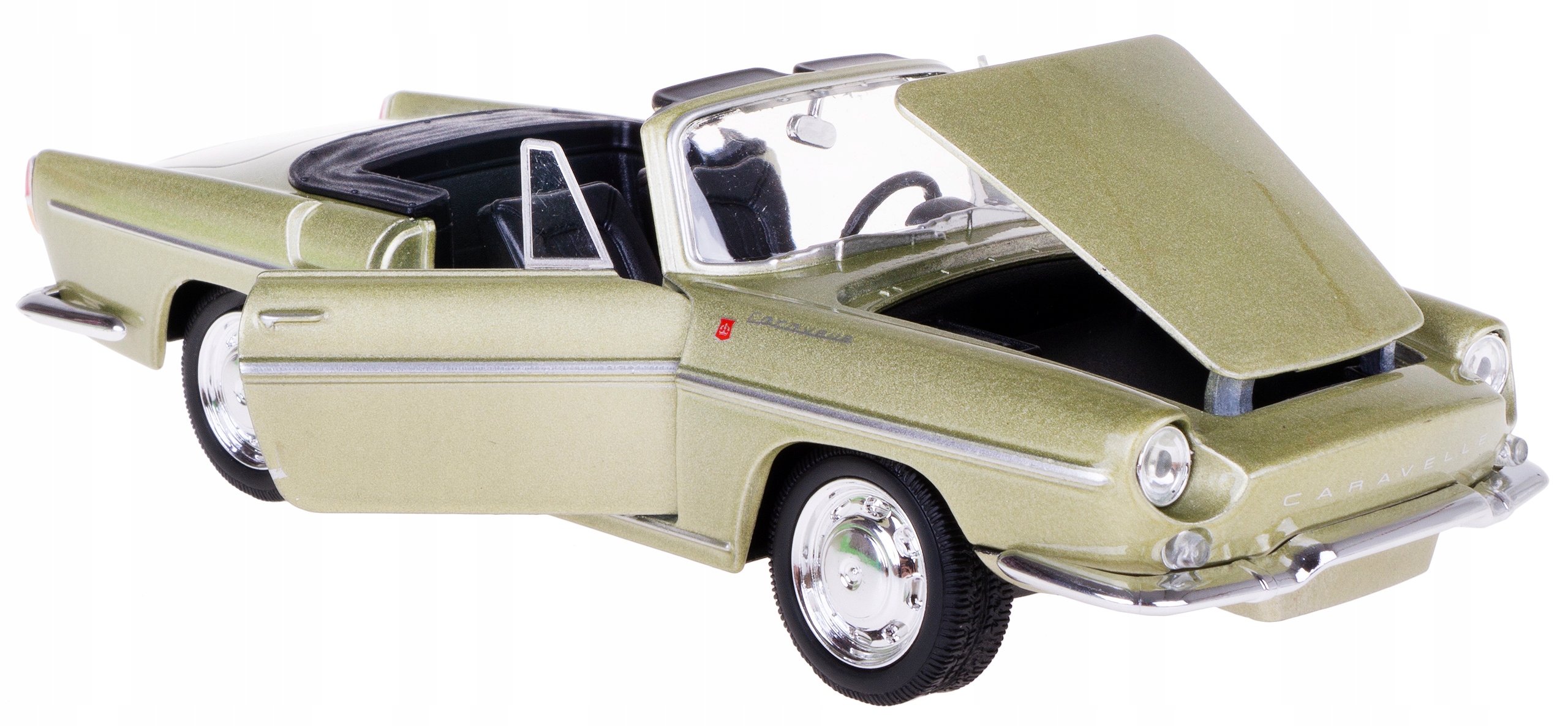 Renault Caravelle Model Kovový Welly 1:24 Zlatý