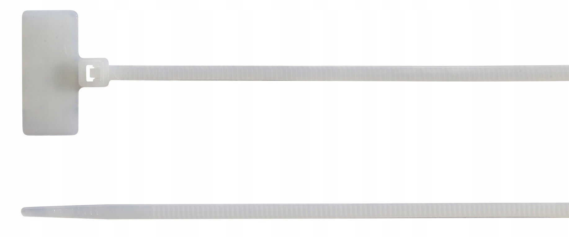 Opaska kablowa, z tabliczką opisową zewnętrzną, 110x2,5 mm, 20x9 mm, natura
