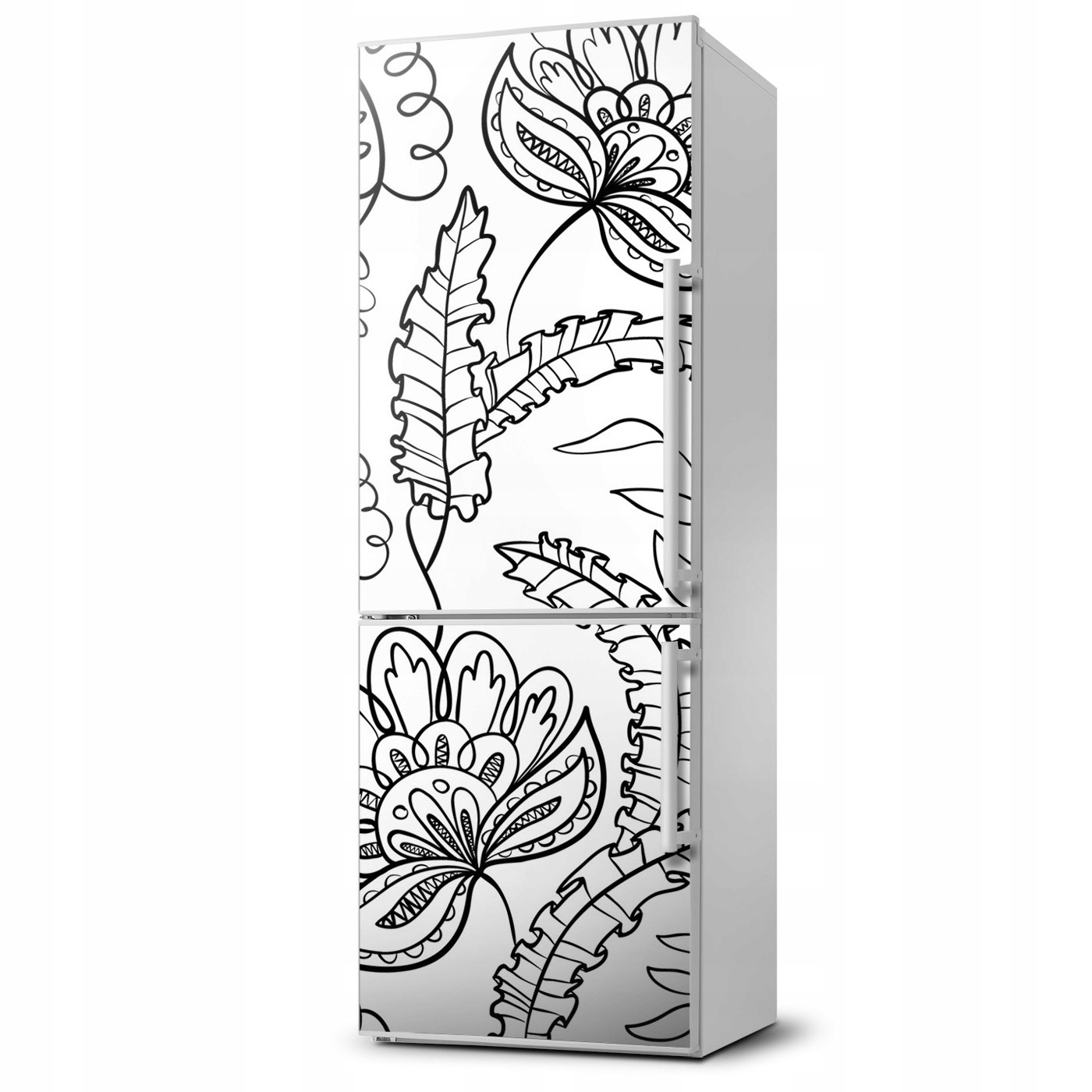

Magnes magnetyczna lodówkę Tło Zentangle 60x180
