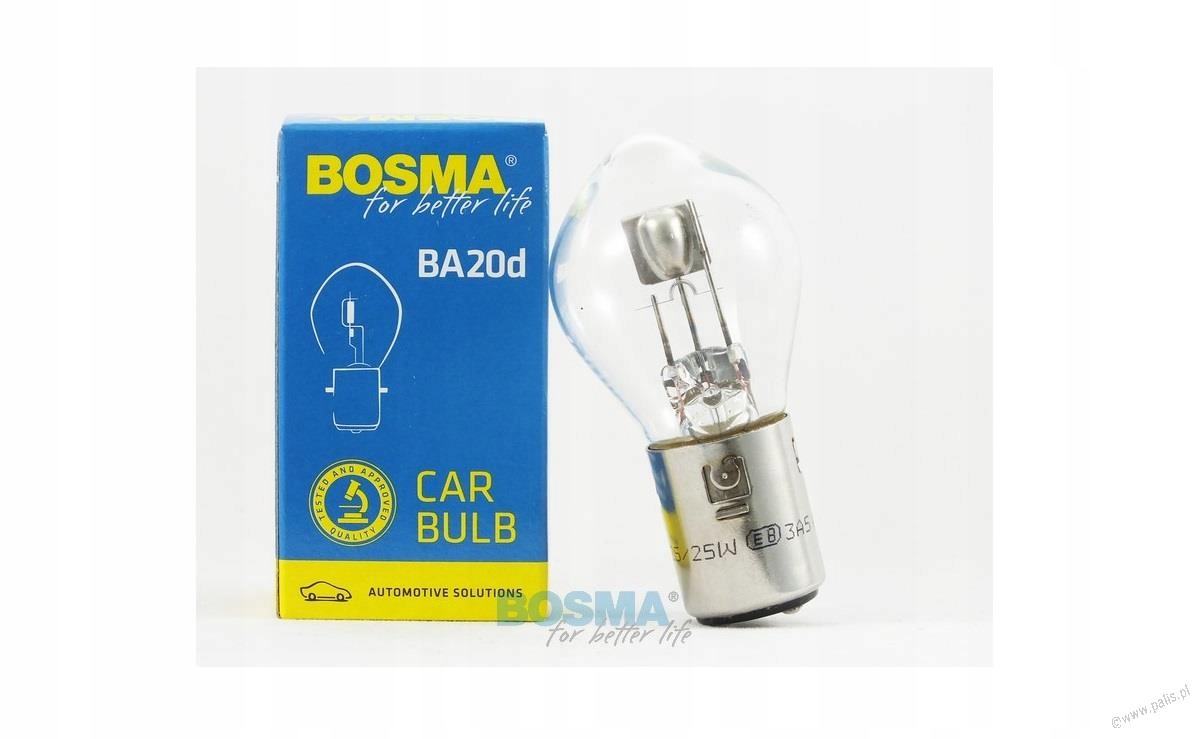 ŻARÓWKA PRZÓD 6V 25/25W BA20D WSK SHL WFM JUNAK
