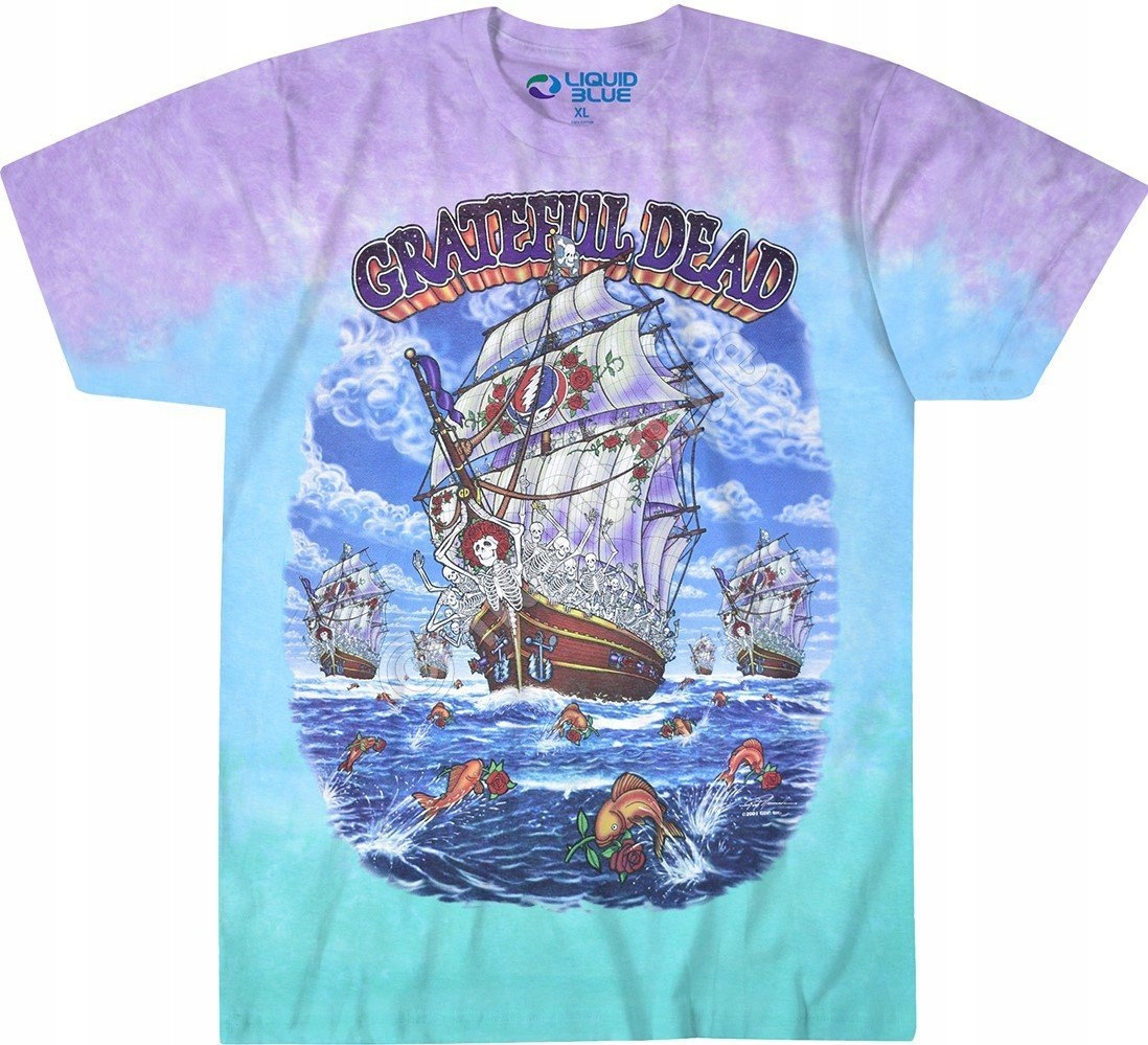 Grateful Dead Ship Of Fools Liquid Blue XL