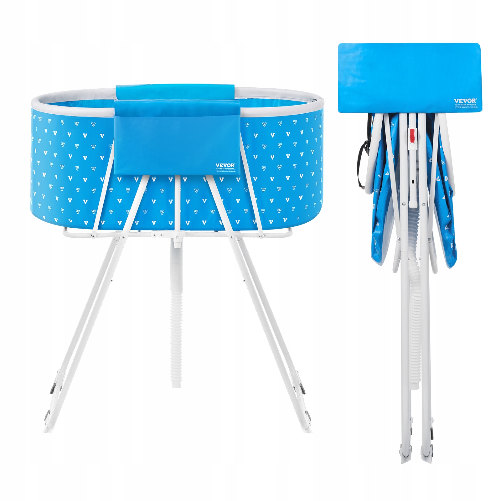 Levně Vevor Přenosná Skládací Vana Pro Psy Malých A Středních Zvířat, Modrá