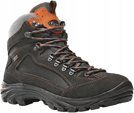 Garsport Treková Semišová Obuv S Oranžovými Doplňky 38 J0B