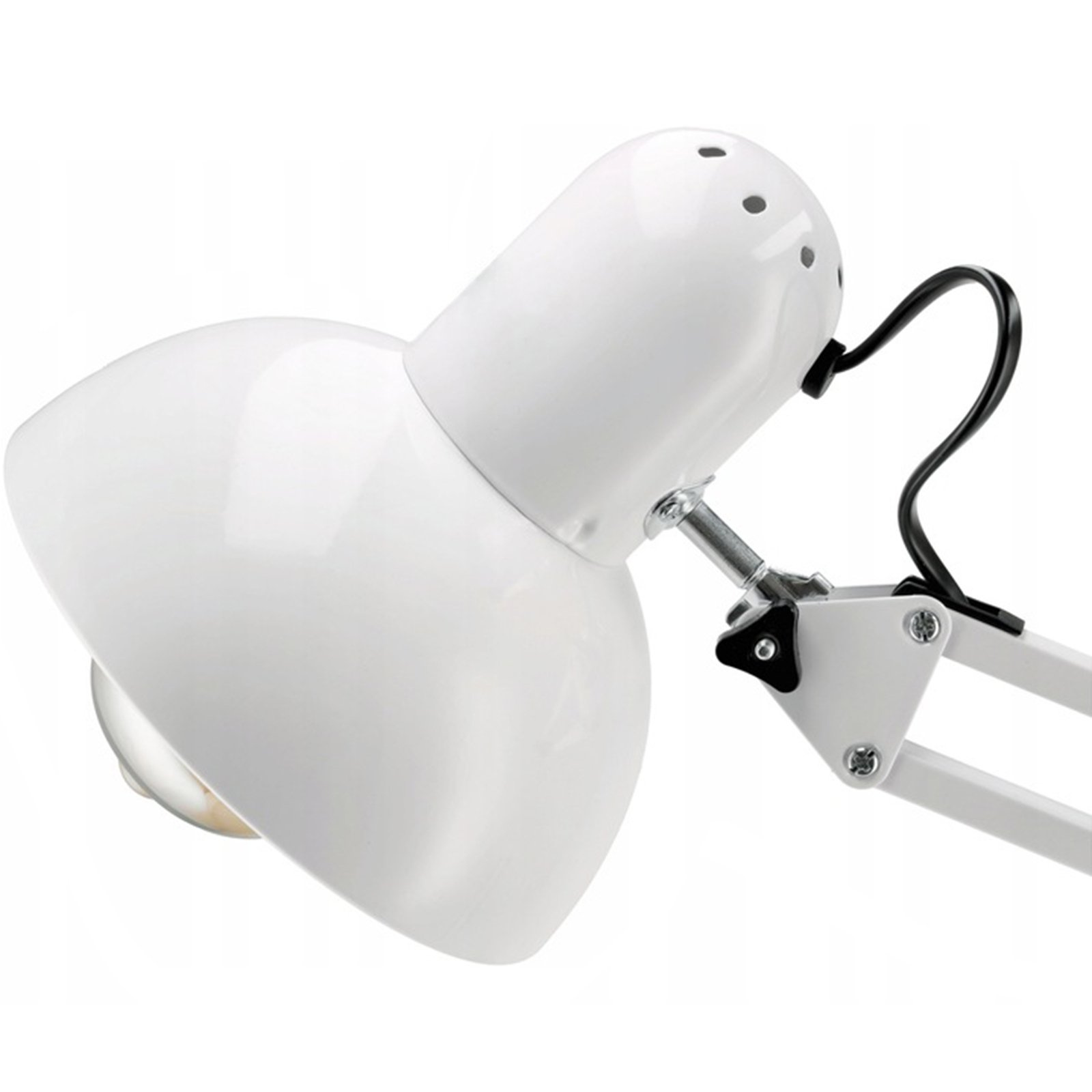 Lampa Stojąca Podłogowa LED E27 185cm do Salonu Stabilna Regulacja Biała Kolekcja Podłogowa