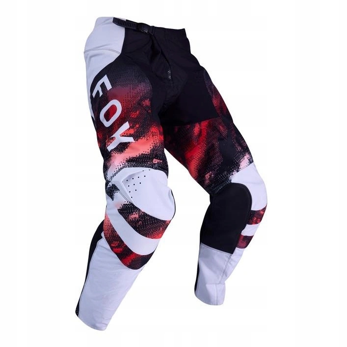 Pánske enduro nohavice Fox 180 Kairos White/fluo Red biela červená Darčeky