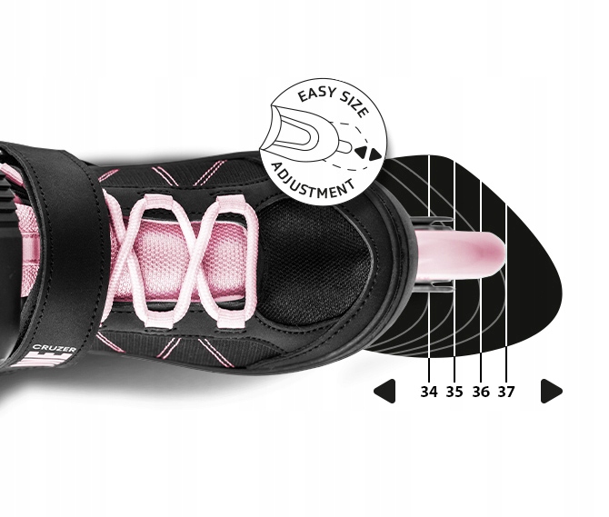 Rolki regulowane MOVINO Cruzer ONE r. 34-37 Liczba kół 4