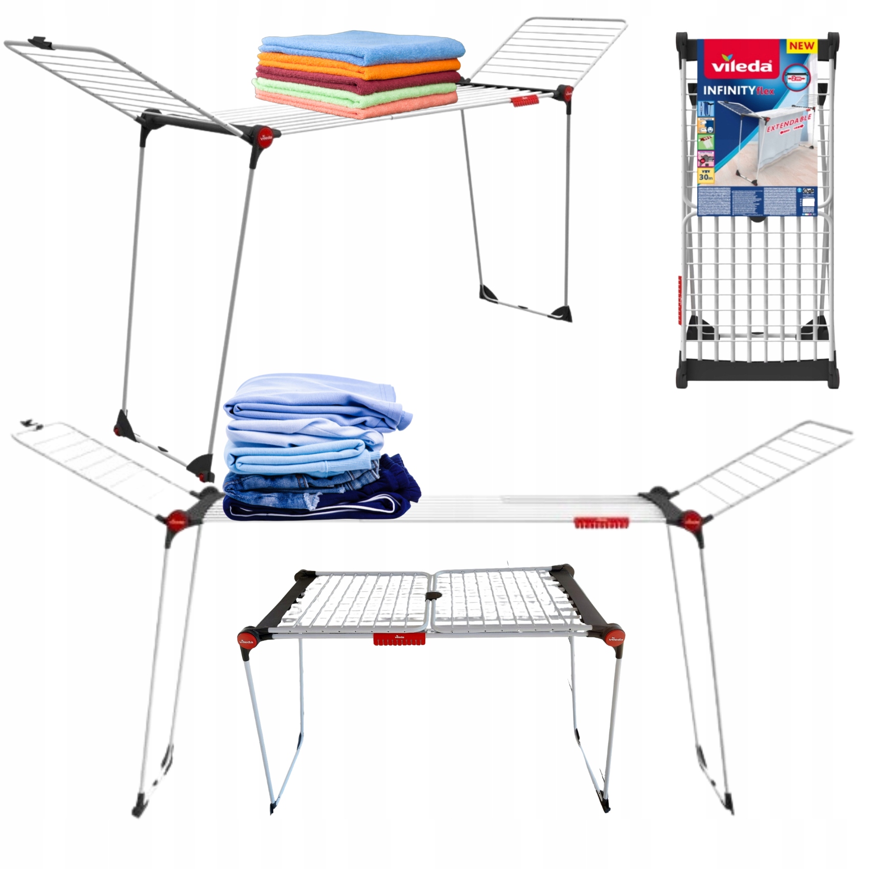 

Suszarka Na Pranie Ubrania XXL Vileda Infinity 3m
