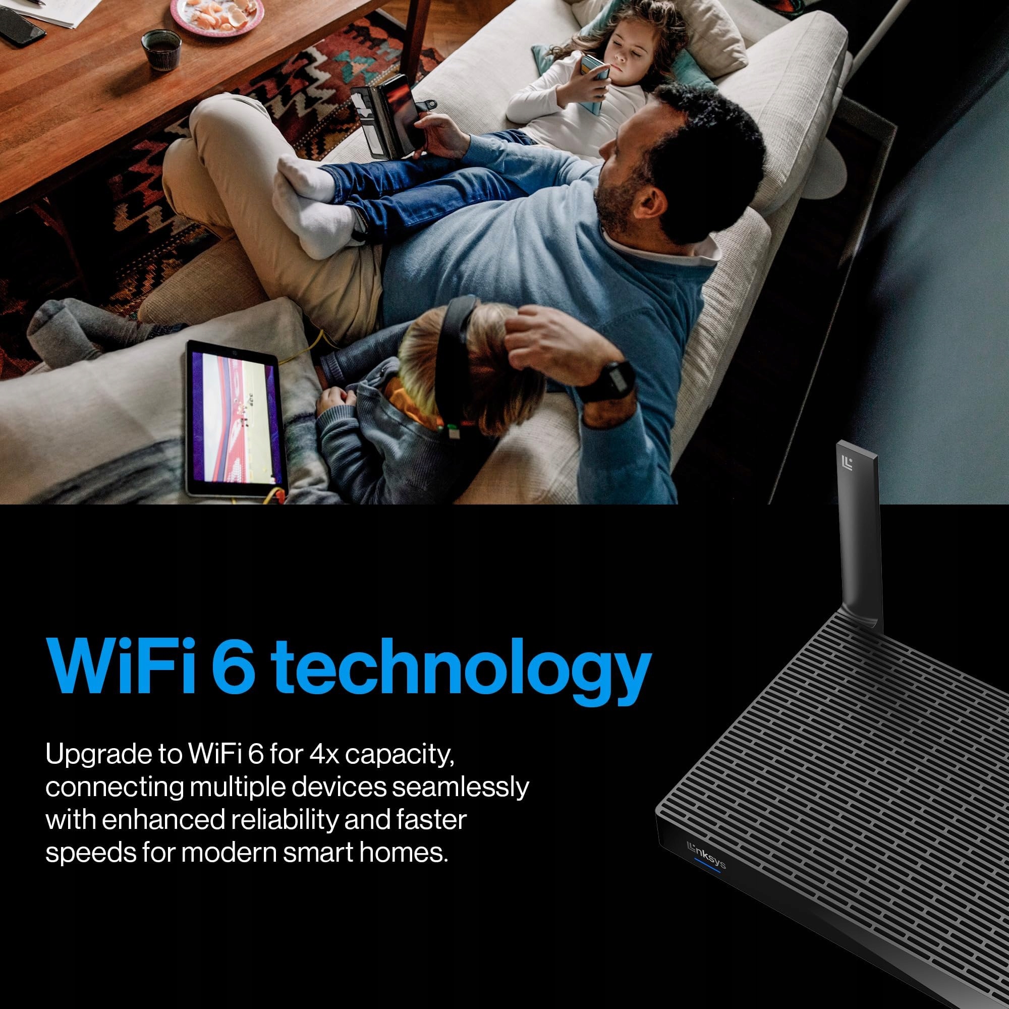 LINKSYS Mikro Router Pro 6 Mesh WiFi 6 AX5400 5400 Mbit/s 35+ Urządzeń — miniatura 8