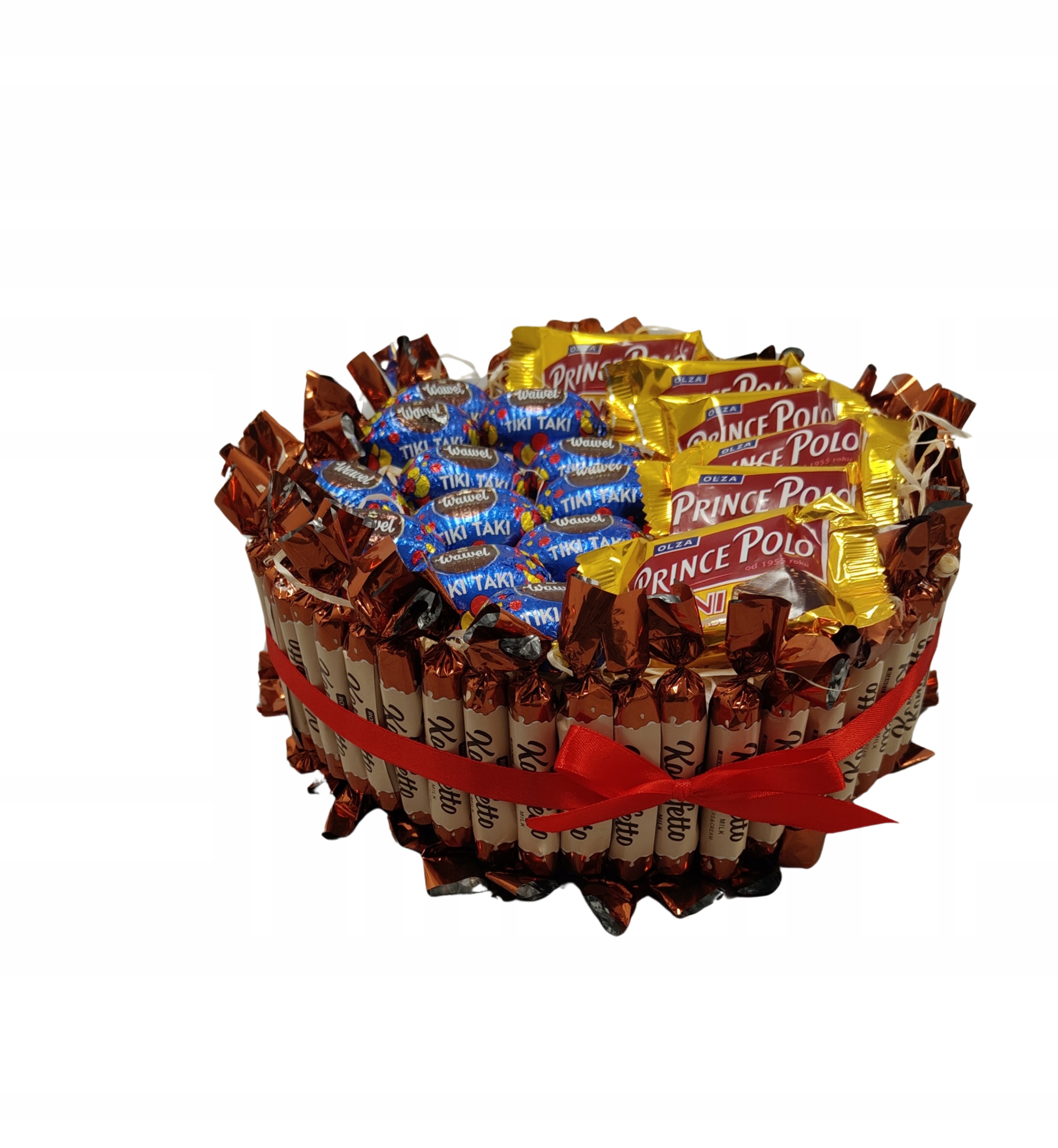 Levně Střední Dort se sladkostmi Ktp Pralinky Oplatky Dárek k narozeninám Výročí