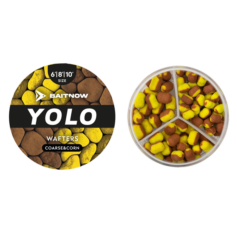 Dumbells Yolo Wafters Bronze Yellow Coarse Corn roz. 6/8/10mm 24g Baitnow