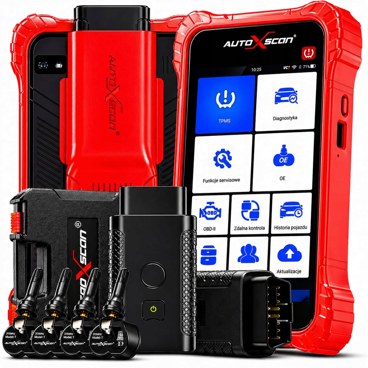 Diagnostický Nástroj Programátor Tpms Autoxscan RS950 Pro Ts Poľský