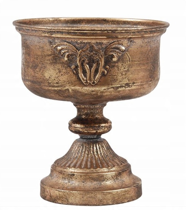 

Osłonka/patera Metalowa Złota 21x19 Kielich