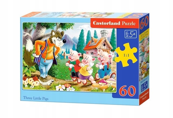 

Puzzle Trzy świnki 60 elementów