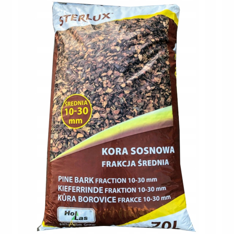 

Kora Sosnowa Średnia 10-30mm Sortowana 70l