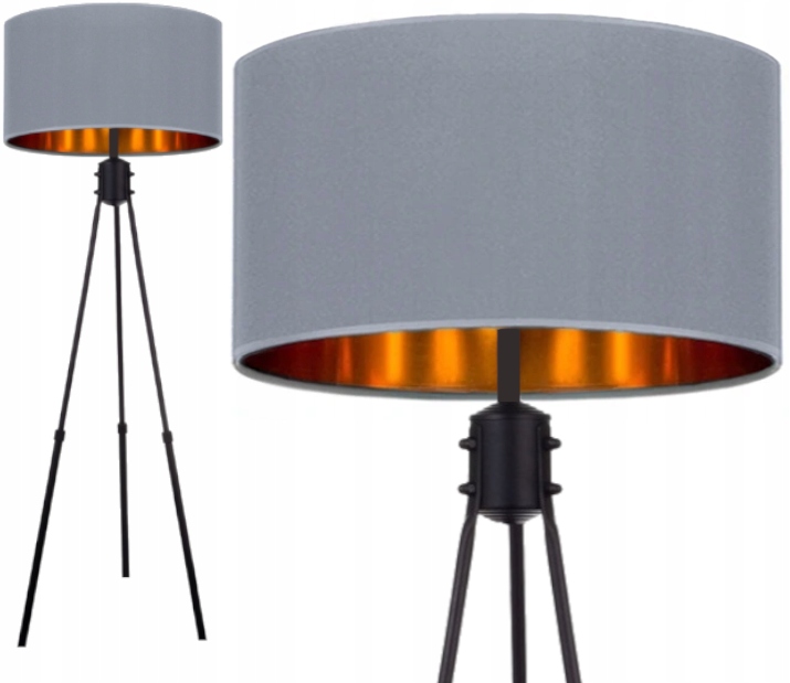 

Lampa Stojąca Podłogowa Trójnóg Abażur Led 40 CM