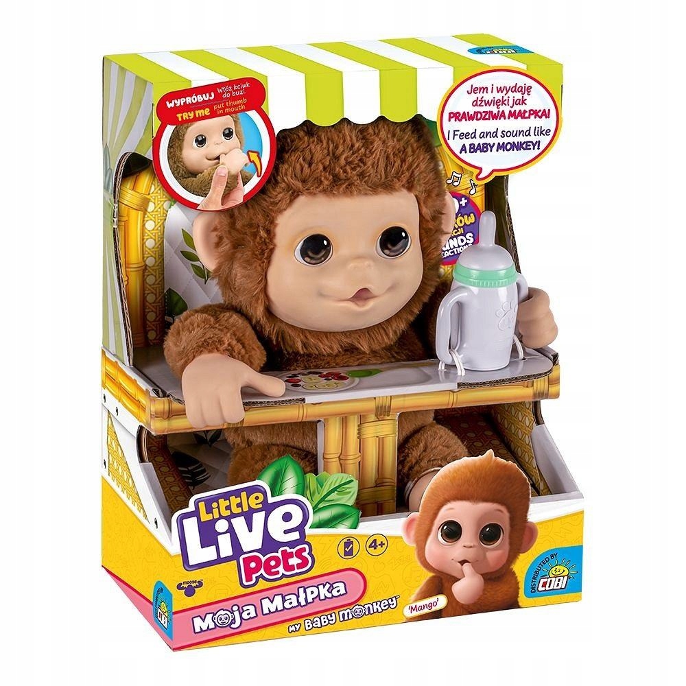 26613 Little Live Pets Małpka Moja małpa Mango Interaktywna