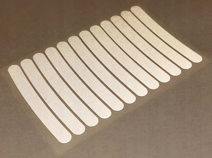 NAKLEJKI ODBLASKOWE NA KOŁO ROWEROWE OBRĘCZ ROWER MOTOCYKL ODBLASK Model Odblask na koło