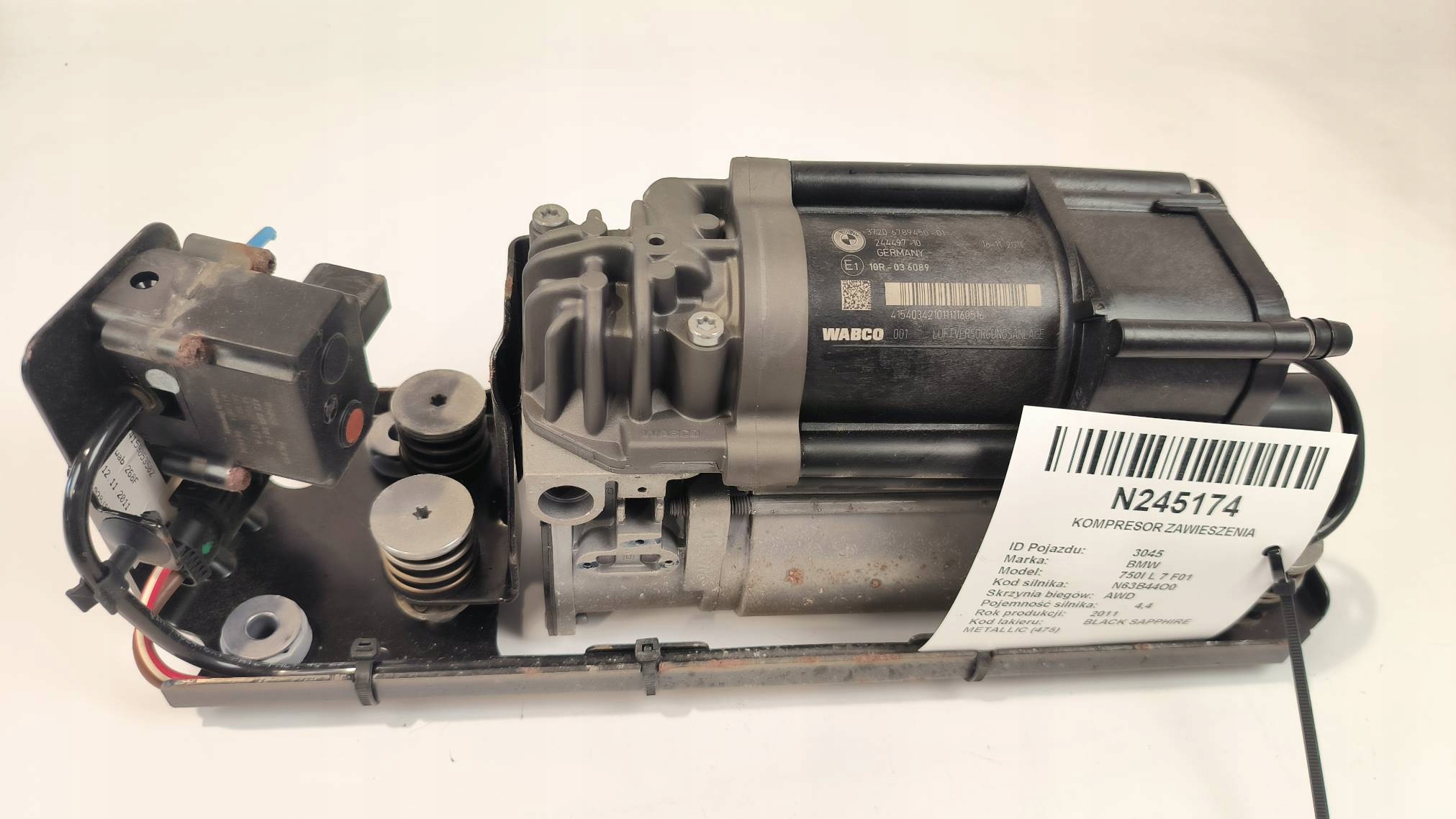 compressor; springing 244497-10 BMW 750I L 7 F01