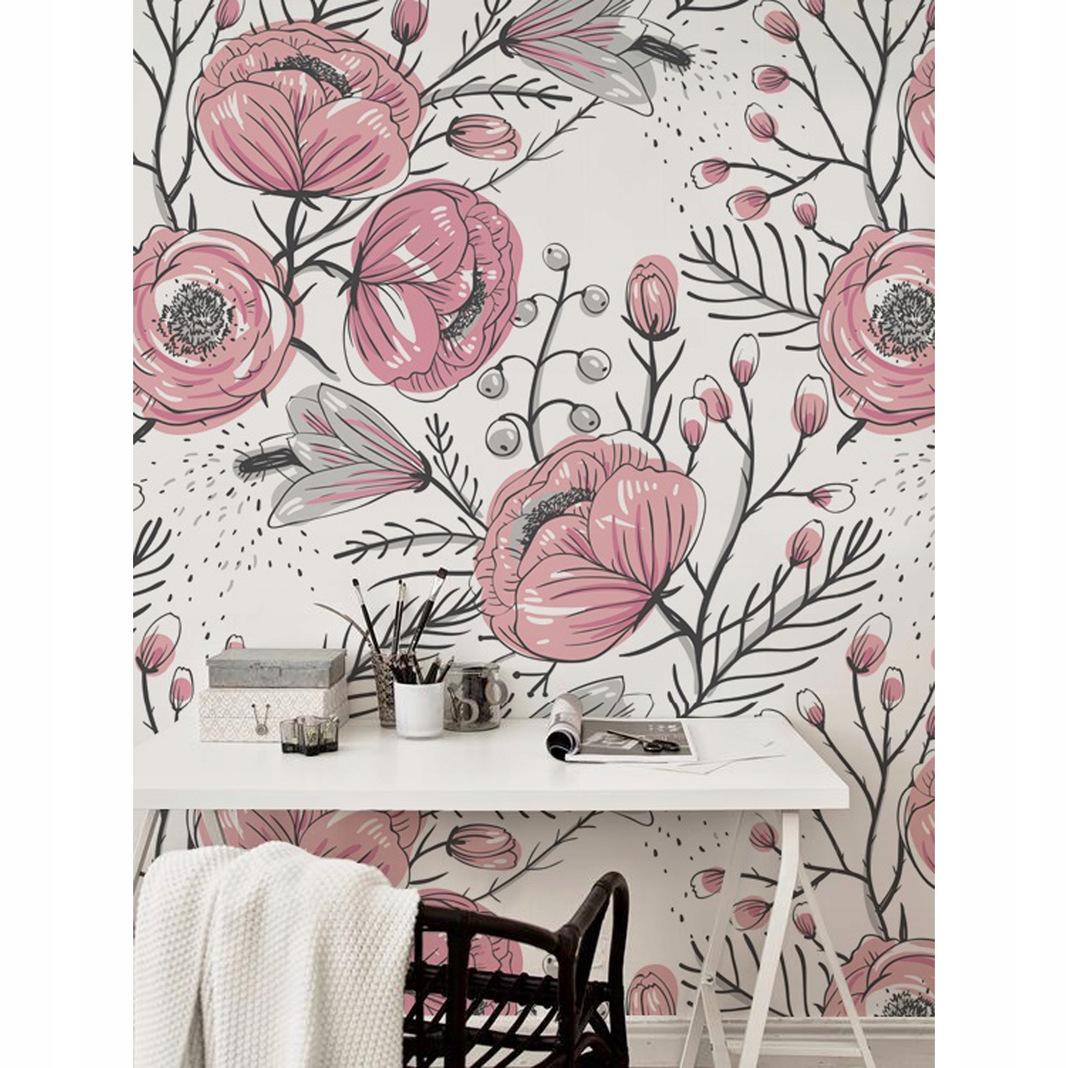 

Foto tapeta samoprzylepna Pastelowe róże 360x250cm