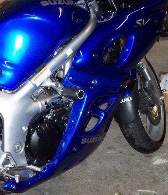 Crash Pady Classic Rg Racing Suzuki SV650 00-02 Čierne