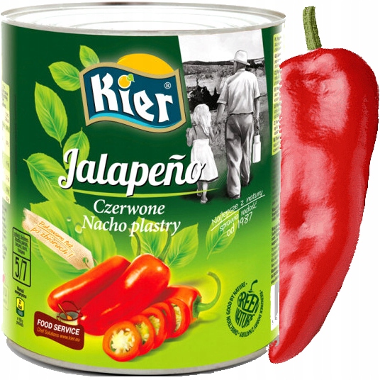 

Papryka Czerwona Jalapeno Plastry Nacho 2800g Kier