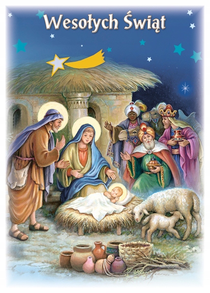 POCZTÓWKA KARTKA Boże Narodzenie ŚWIĘTA 1 SZTUKA