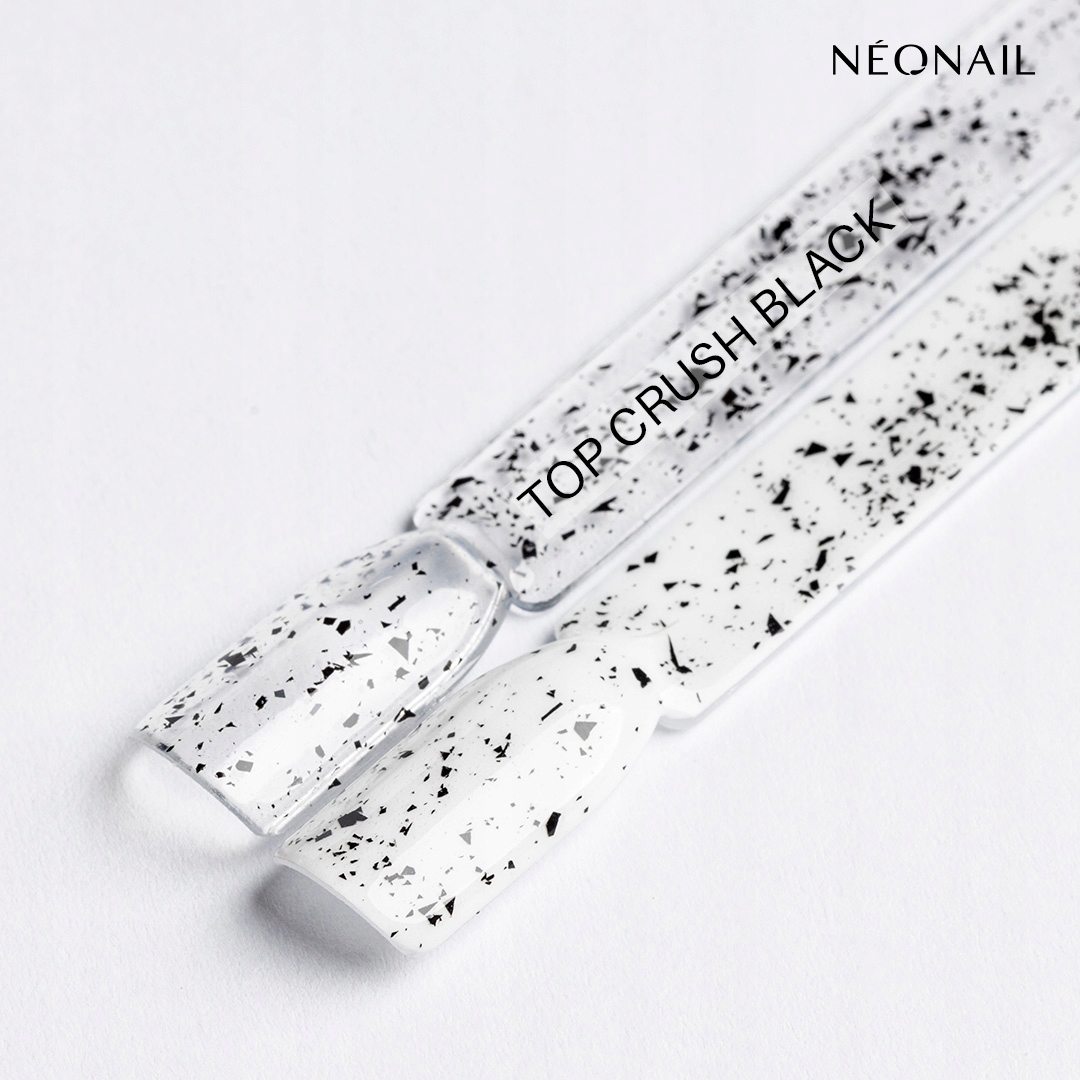 NEONAIL Top Hybrydowy CRUSH BLACK GLOSS 7,2 ml Kolekcja Bazy/Topy