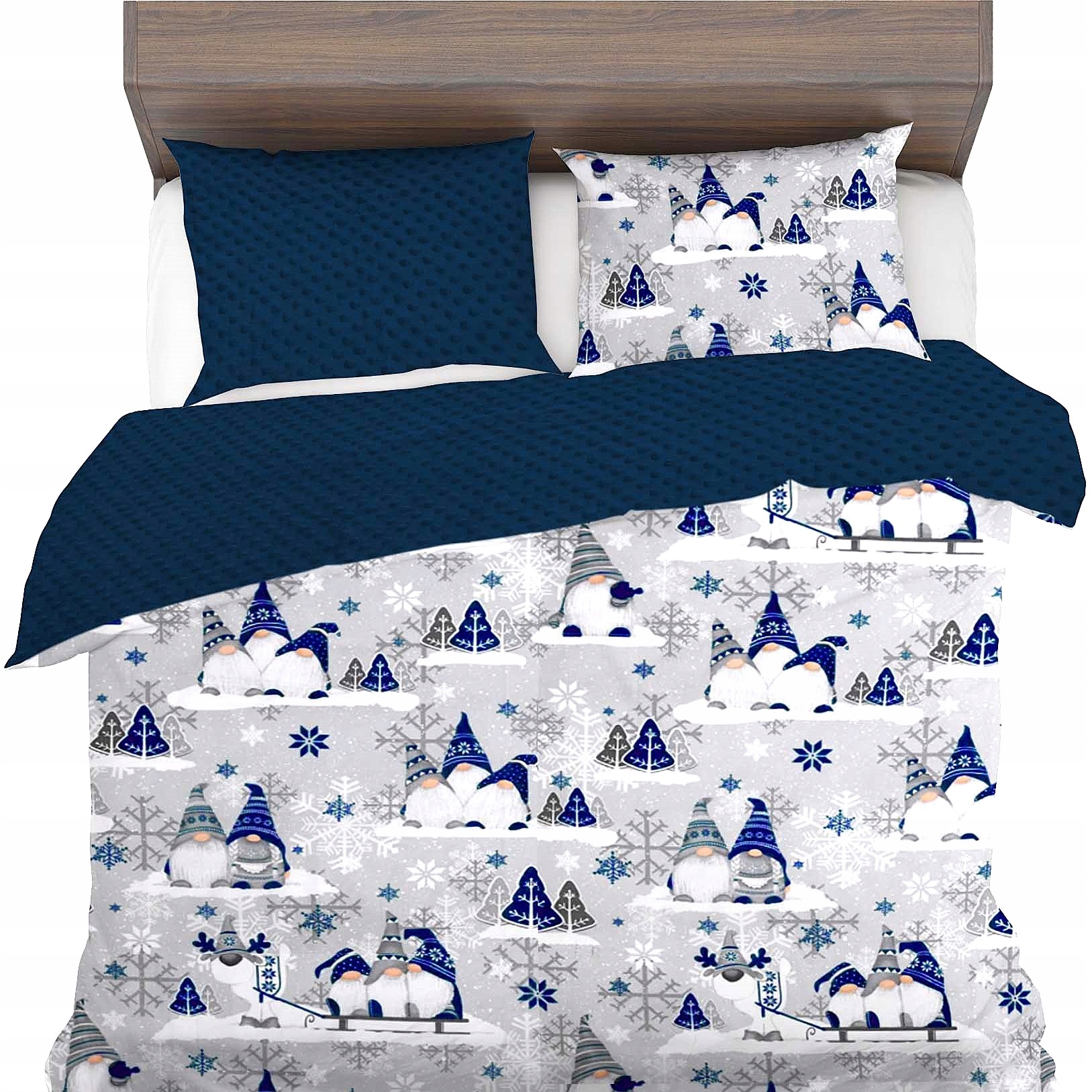 Izolované Povlečení 160x200+2x50x70 Přírodní Bavlna Minky Fleece Dárek