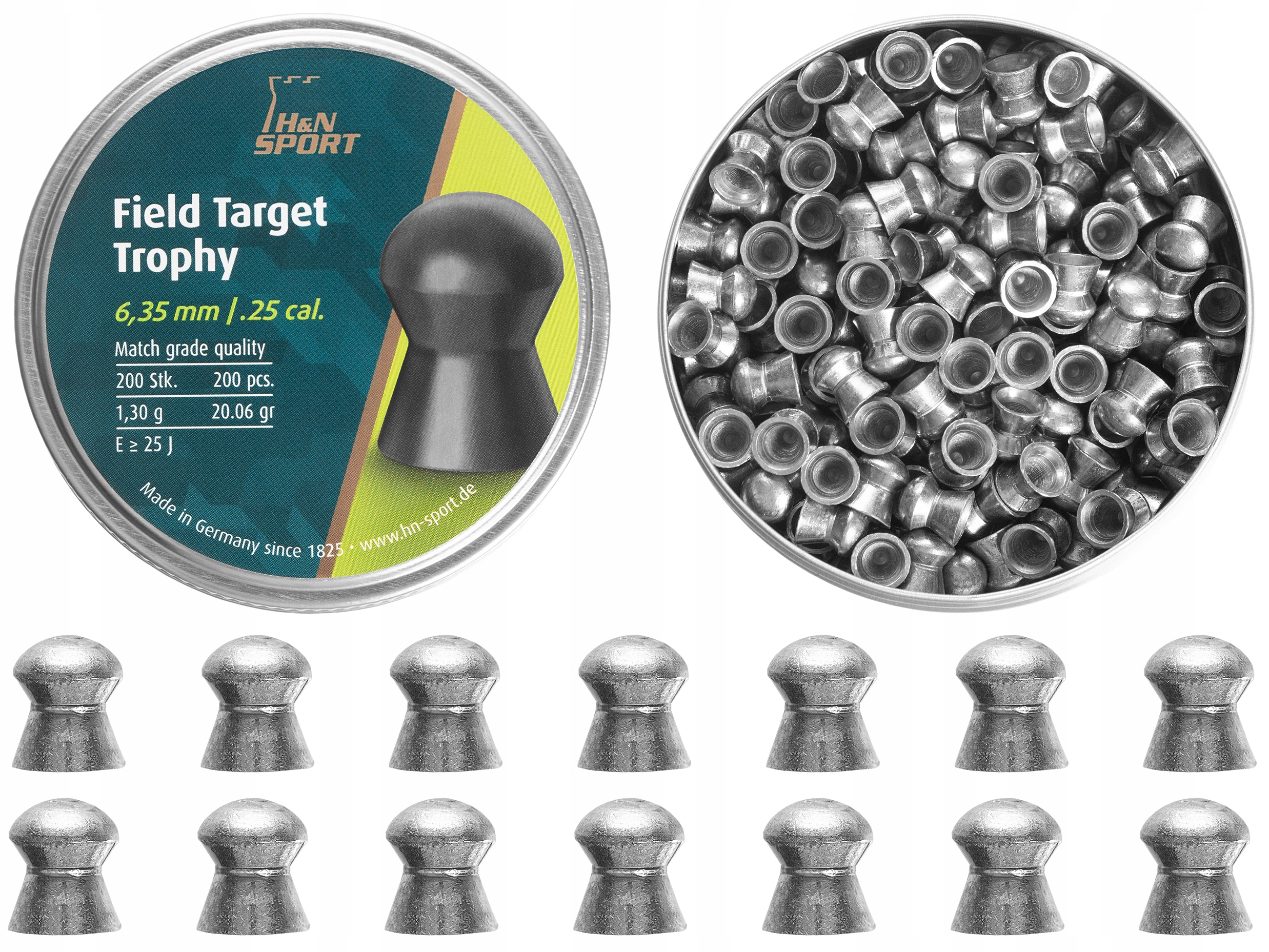 Śrut diabolo H&n Field Target Trophy 6,35 mm