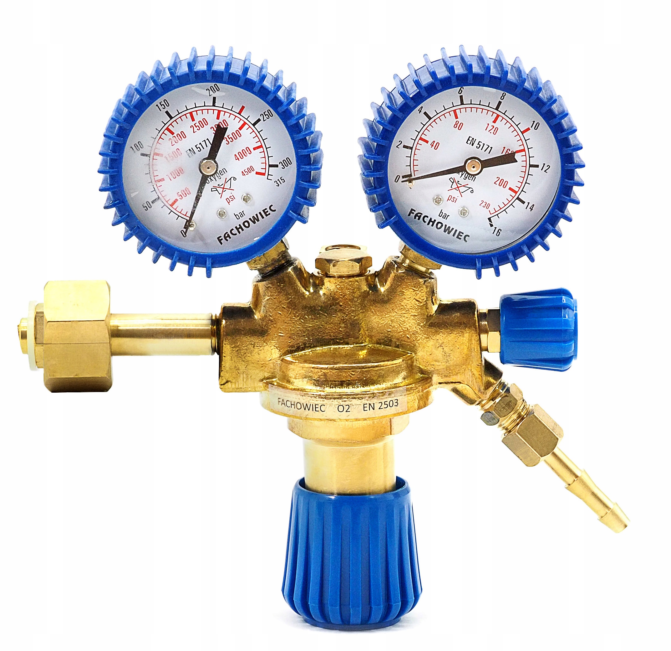 Reduktor butlowy TLEN 2 manometry do tlenu O2