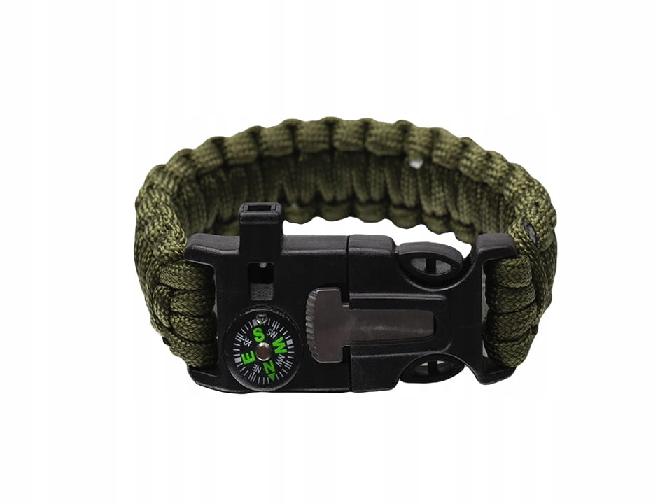 BRANSOLETKA SURVIVALOWA 5 W 1 PARACORD KRZESIWO Kod producenta BR-003