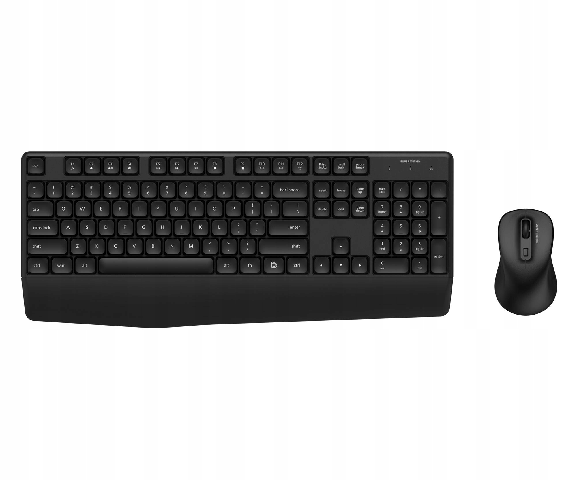 Zestaw klawiatura i mysz Silver Monkey Office Wireless Set