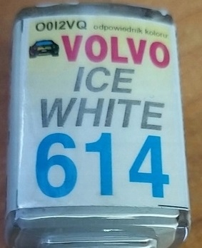 

Zaprawka Lakiernicza Volvo 614 ice white