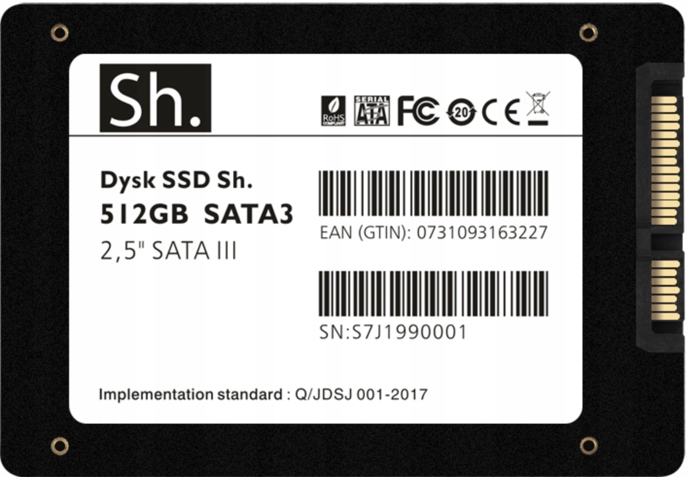 rychlý Ssd disk Sh. 512 Gb SATA3 2,5" Sata III Tlc