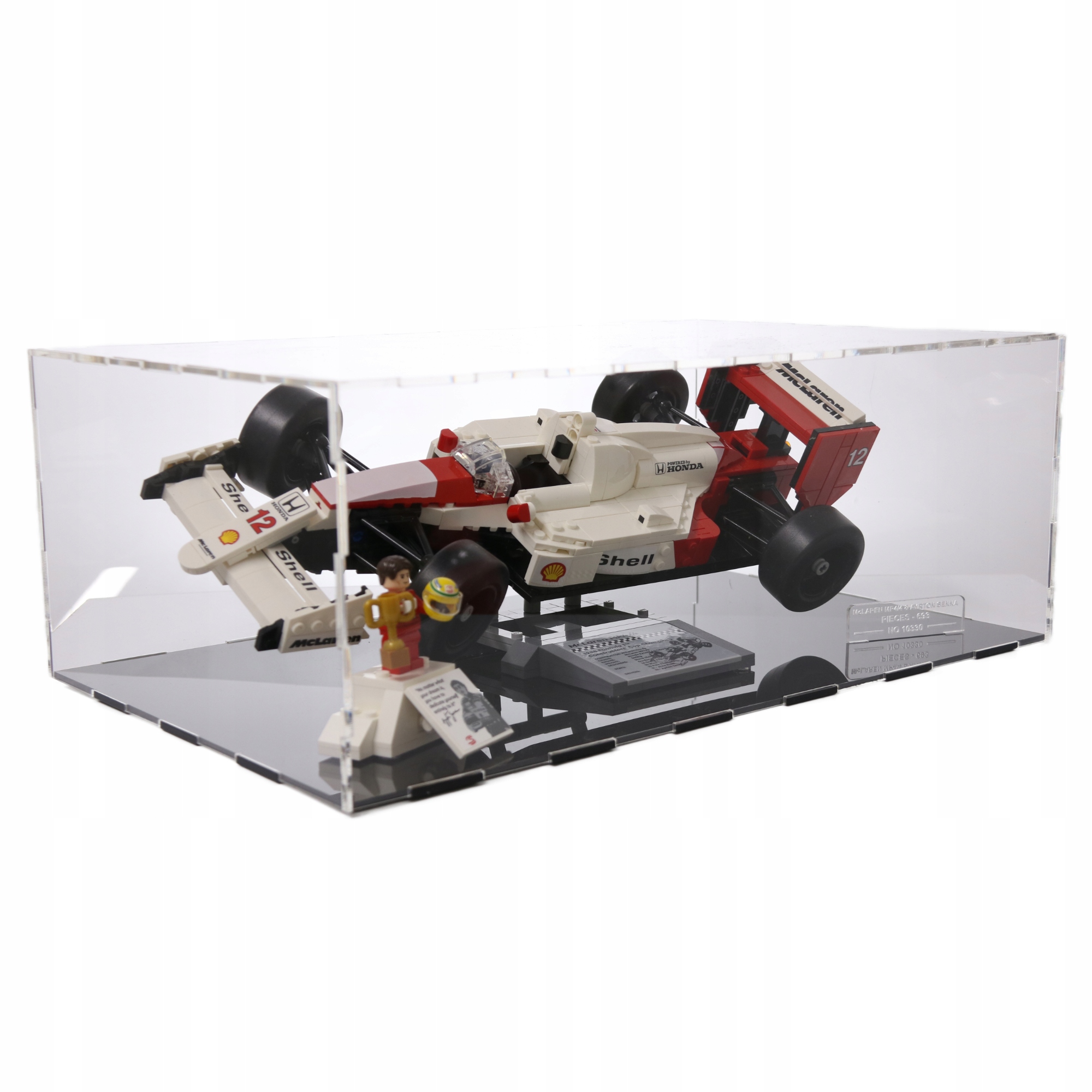 Krabička Vitrína pro Lego 11375 Icons Ferrari F2004 a Michael Schumacher