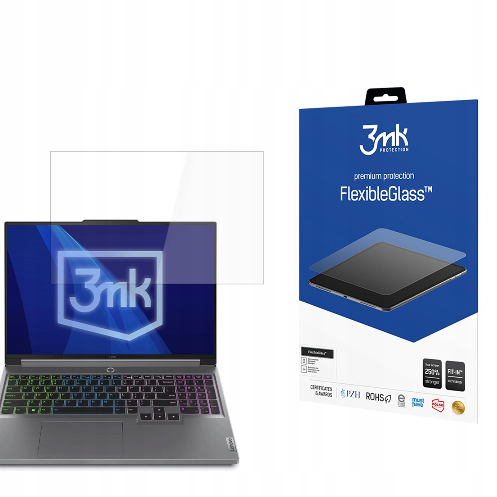 Sklo pro Lenovo Legion 5 16IRX9 16" up to 17" 3mk FlexibleGlass
