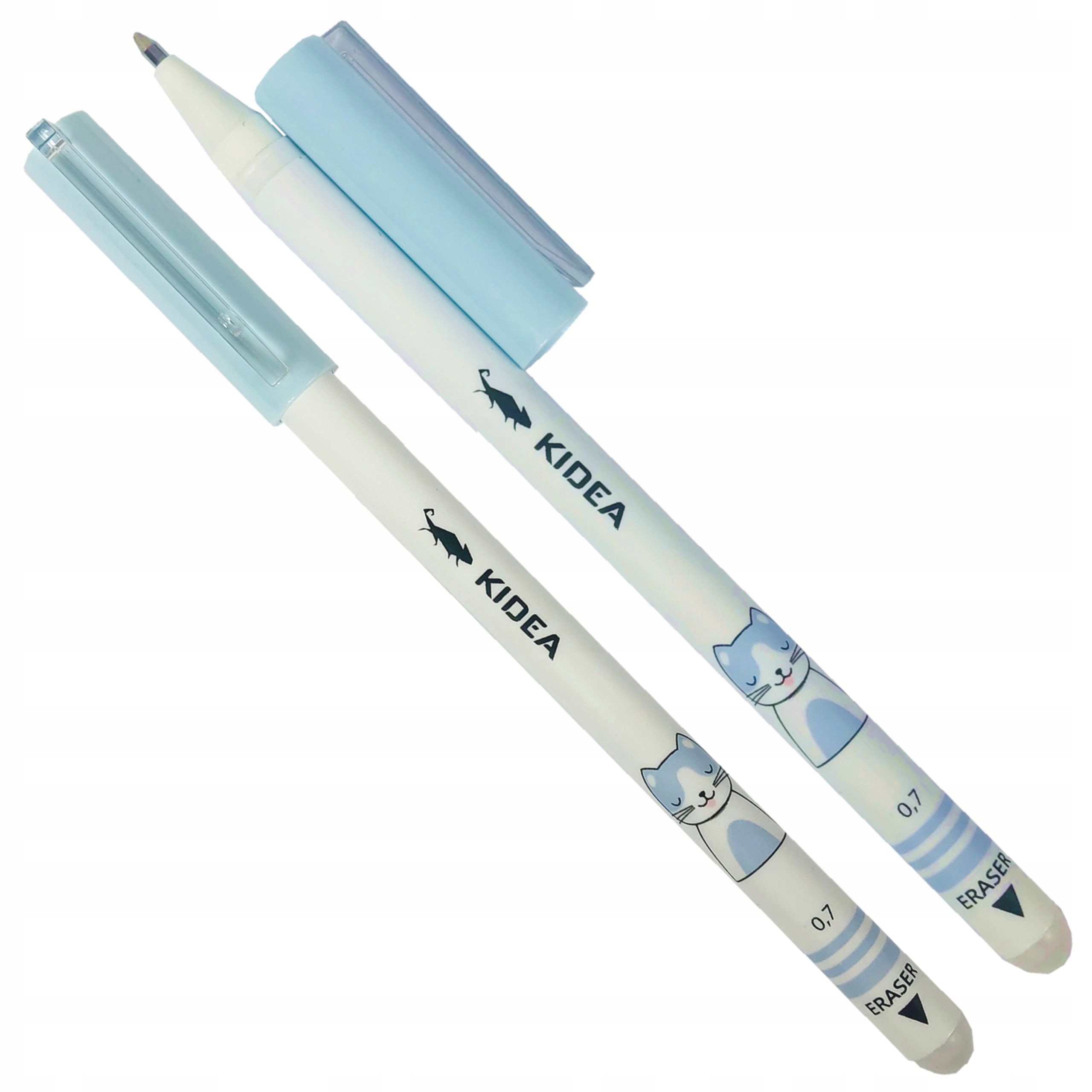 12x DŁUGOPIS NIEBIESKI ZMAZYWALNY ŚCIERALNY KIDEA PASTELOWE ZWIERZAKI Marka Kidea