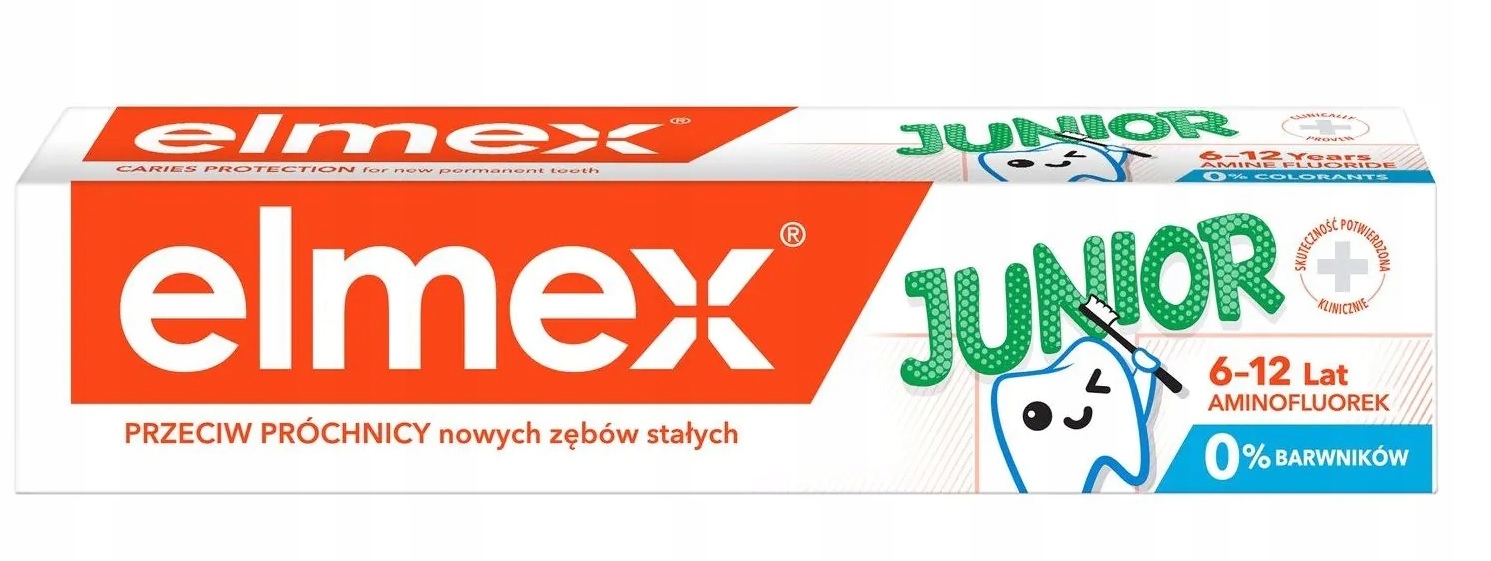 

Elmex Junior Pasta Do Zębów Dla Dzieci 6+LAT 75ml